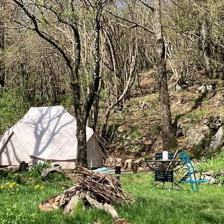Grande Tente Tipi En Pleine Foret Burzet Kültér fotó